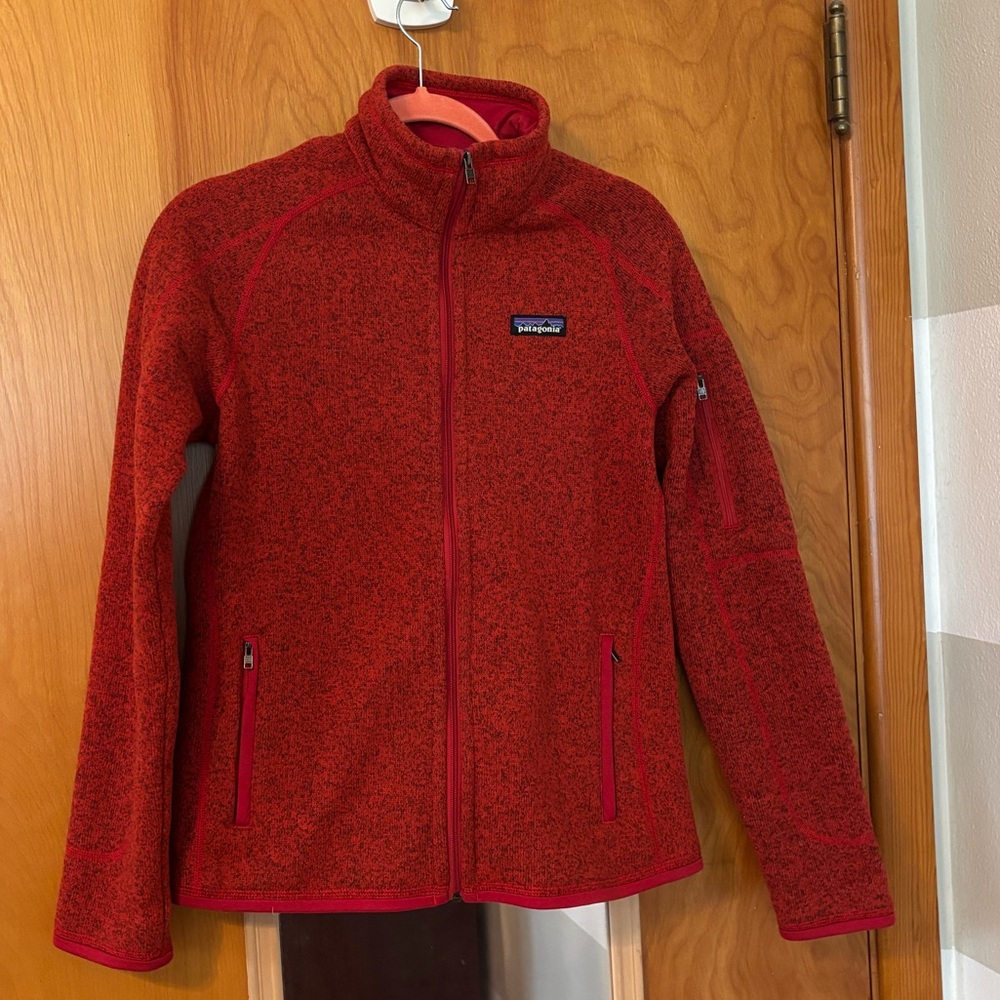Women’s Patagonia Better Sweater Full Zip Jacket, Red, Small